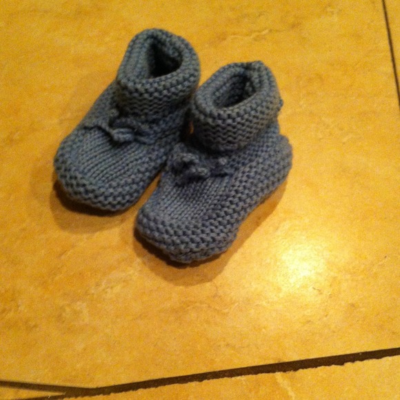 SOLD Baby Boy Knit Booties