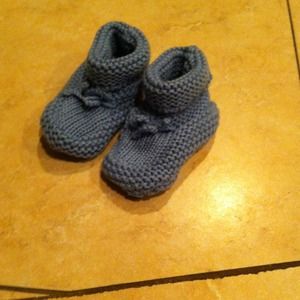SOLD Baby Boy Knit Booties