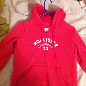 Hot pink hollister sweater