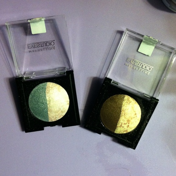 two maybelline New York eyestudio eyeshadow duos