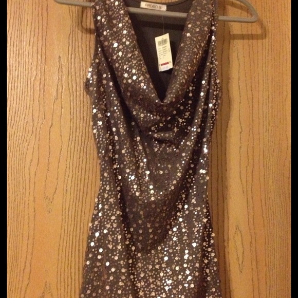 Sequined Cowl neck tank