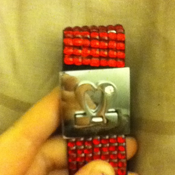 Red heart bracelet