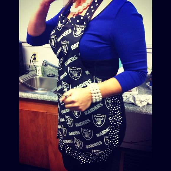 Other - Oakland Raiders Handmade retro apron