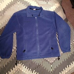 Blue Columbia fleece zip up jacket!