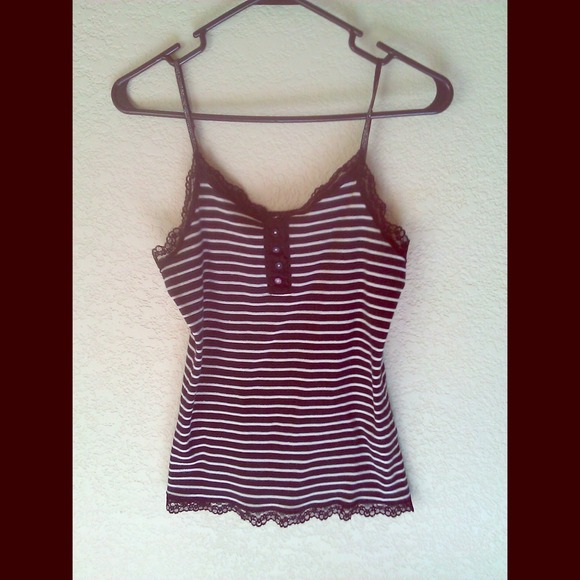 Blake and White Stripped Tank