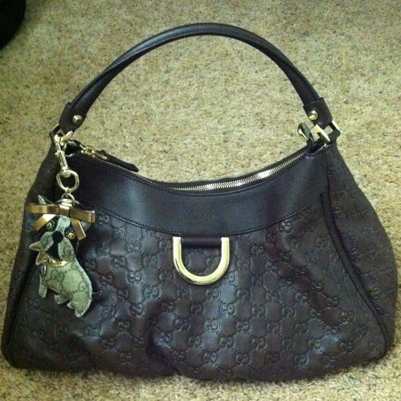 Brown Leather Gucci handbag