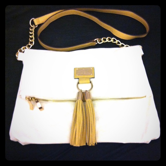 White cross body bag