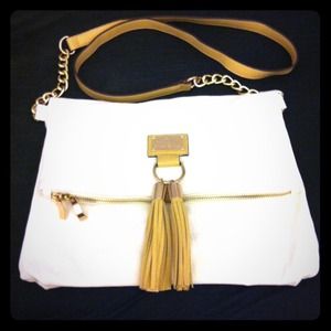 White cross body bag