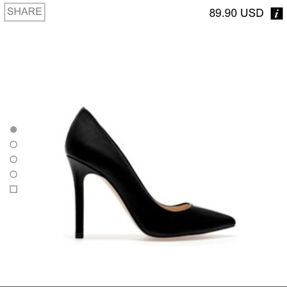 NEW Zara Leather Court Shoe (online for 89.90)