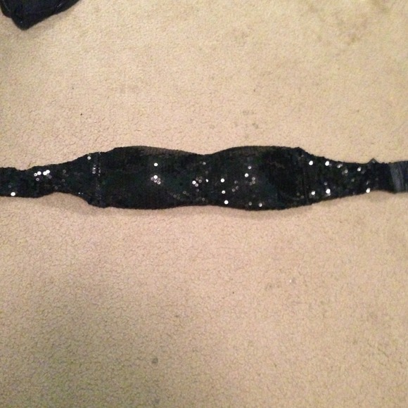 Sz M Sequins Bandeau Bra
