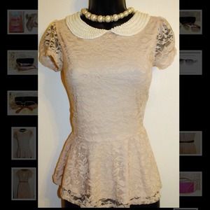 SOLD NEW Dusty Pink Peplum top