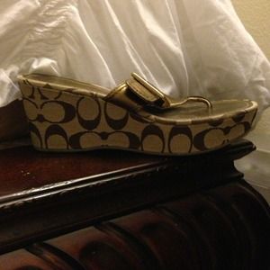 REDUCED- Coach wedge sandals