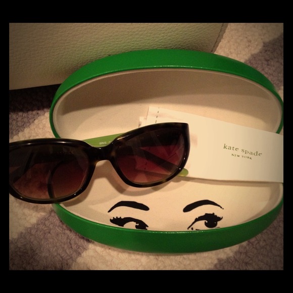 Kate Spade "Bri" Tortoise & Kiwi Sunglasses