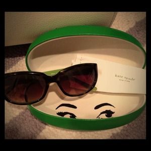 Kate Spade "Bri" Tortoise & Kiwi Sunglasses