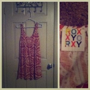 Roxy Orange & White Dress