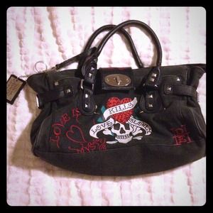 Ed hardy purse mint condition'