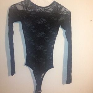 American Apparel lace thong bodysuit