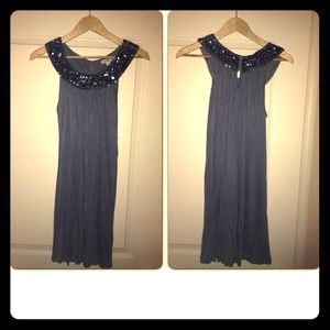 Embellished neckline Dress