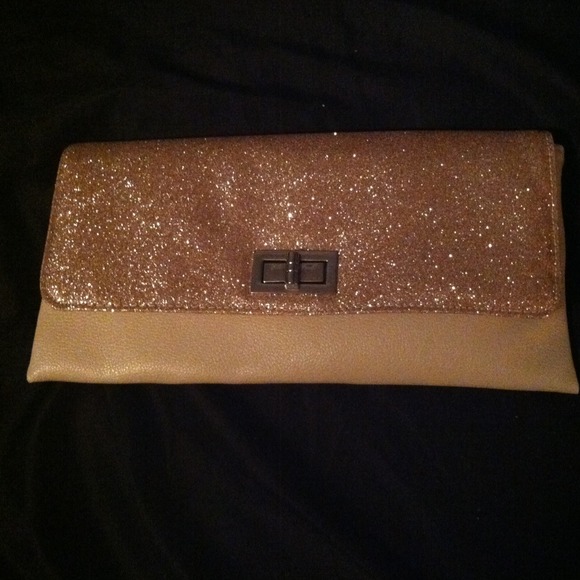 Charlotte Russe Gold Clutch