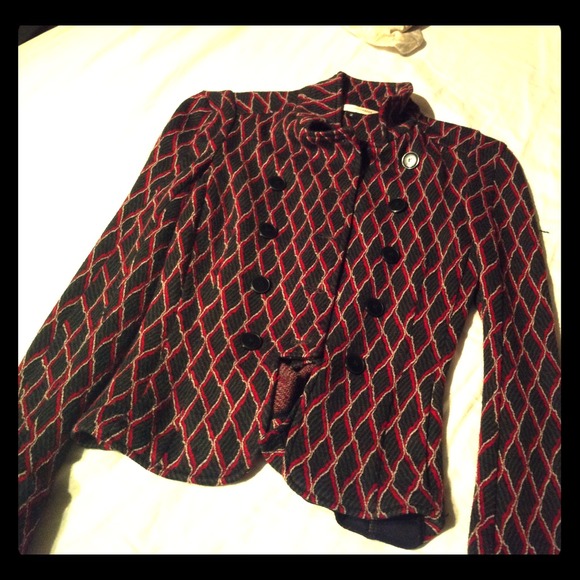 Diane Von Furstenberg Jersey Military Jacket