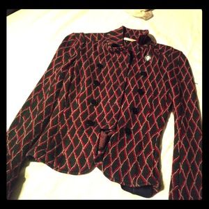 Diane Von Furstenberg Jersey Military Jacket