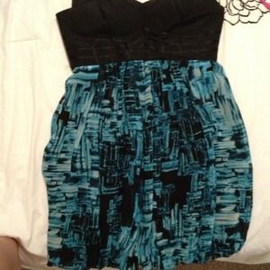Bebe strapless bubble dress