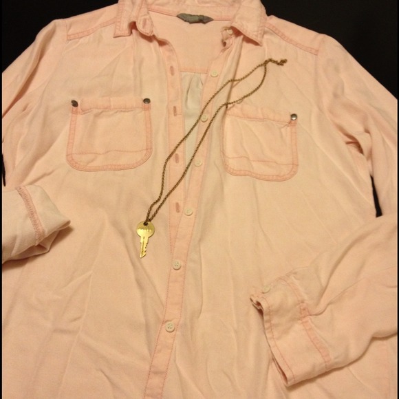 Pale Rose Flannel (ish?) Top