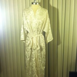 White Satin Robe