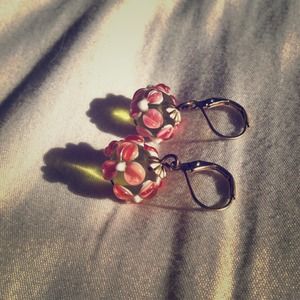Reserved--Anthropologie glass earrings