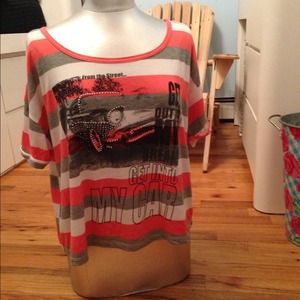 Striped crop top and ae thermal