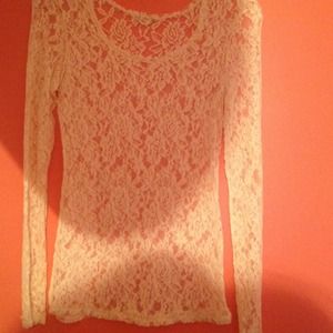 Long sleeve lace shirt