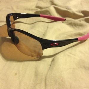 Breast cancer awareness oakleys.****price drop****