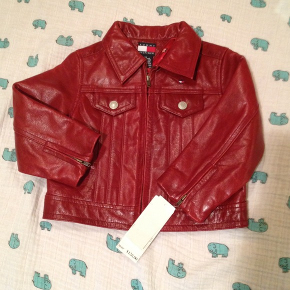 Tommy Hilfiger leather jacket NWT⚡REDUCE⚡