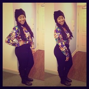 Vintage colorful button up
