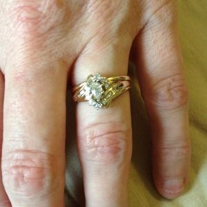 🔴Reserved🔴Wedding rings3/8 ct Tw, 14 kt gold