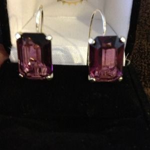 Sterling silver amethyst earrings