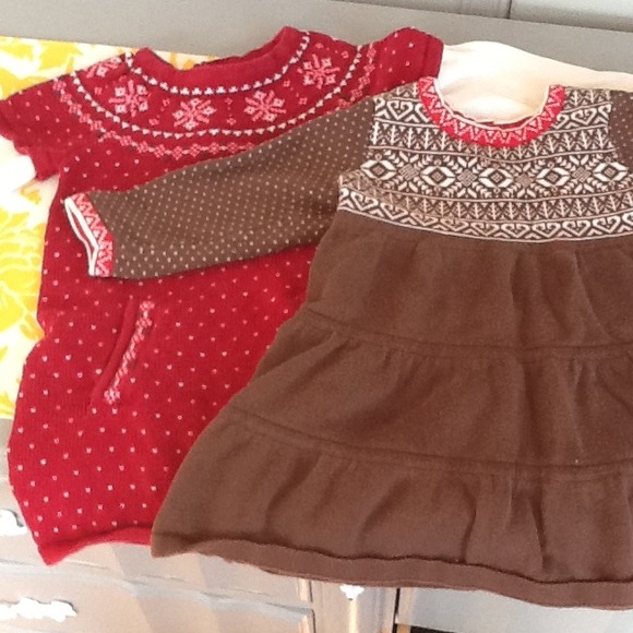 Cozy Gymboree and Hanna Anderson dresses