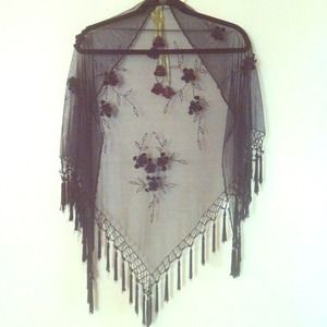 Price Cut ✂ Lace see thru Shawl
