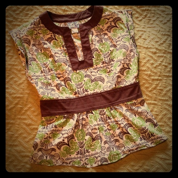 Tabitha for Anthropologie - Size 6 100% cotton top