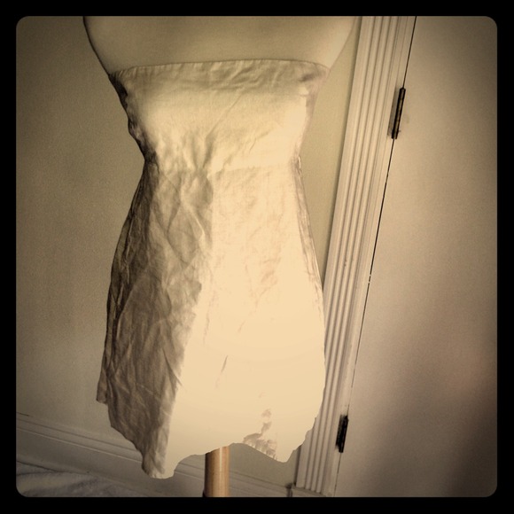 Tie back linen top by Aqua