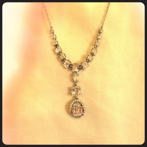 Givenchy Cubic zirconia necklace.