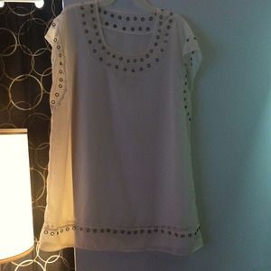 White sheer cover up/tunic