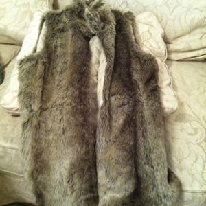 Faux fur vest