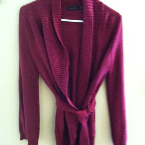 Burgandy cardigan