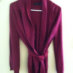 Burgandy cardigan