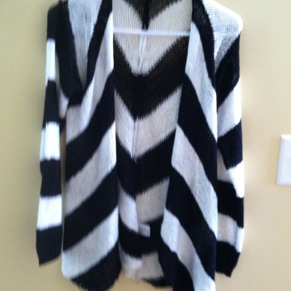 Black and white cardigan