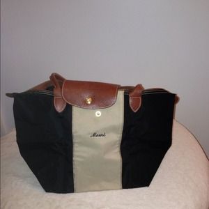 Color block custom made Longchamp bag