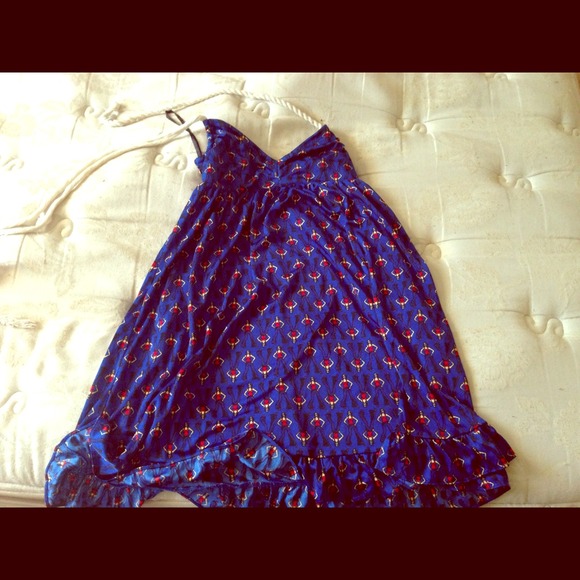 Cute betsey Johnson blue dress .