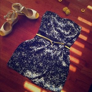 Navy blue sundress