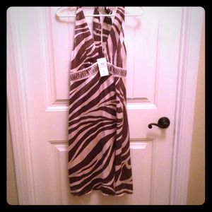 BCBG Zebra Halter Dress